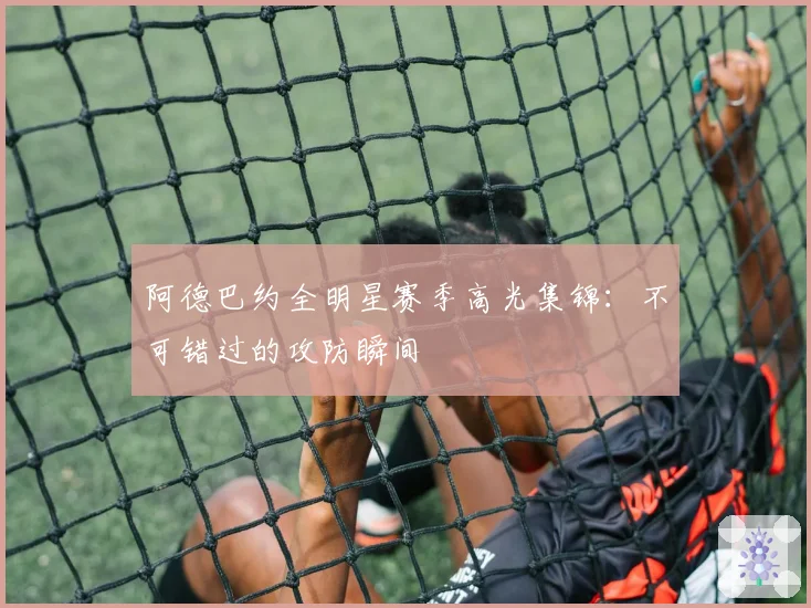 阿德巴约全明星赛季高光集锦:不可错过的攻防瞬间
